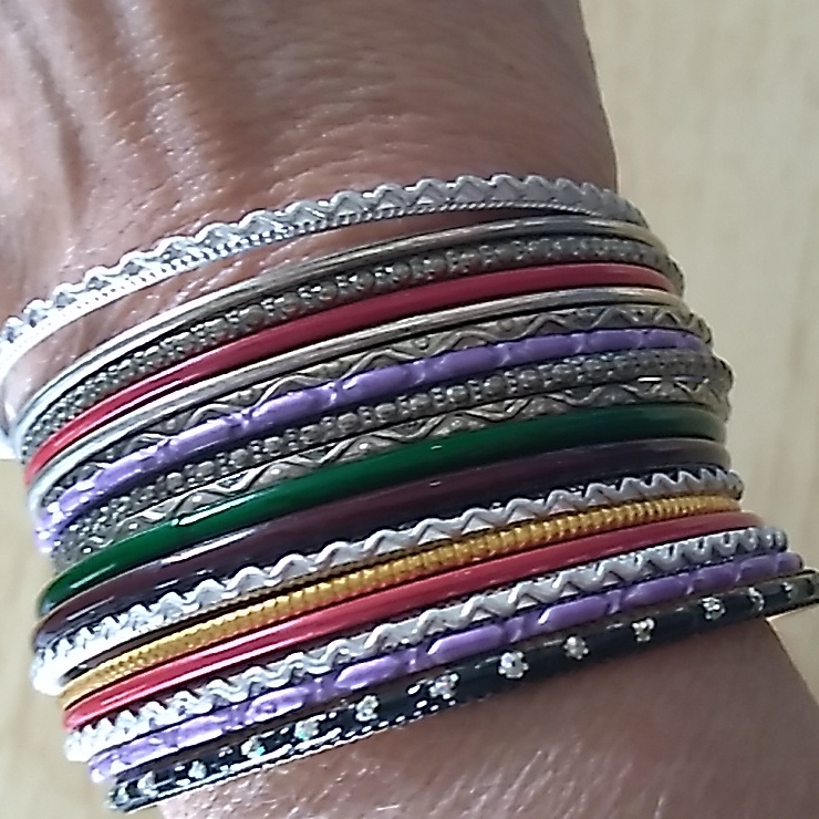 17 Various Color Bangles 13$
